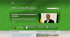 Desktop Screenshot of presidentoffice.gov.dm